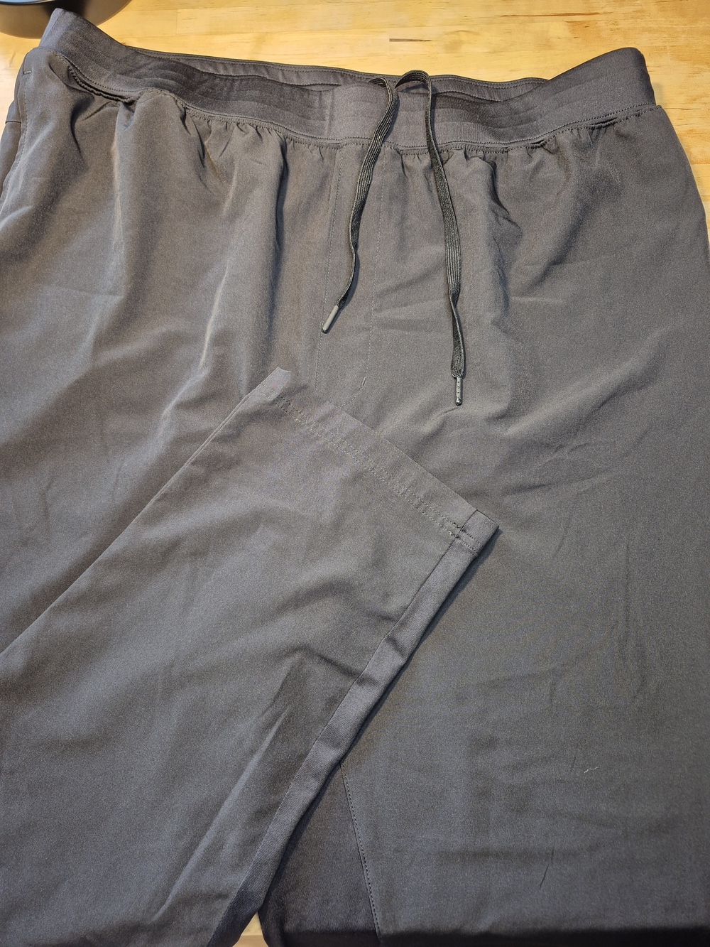SO1 - Men's Black Drawstring Jogger Pants - Lightweight Everyday Comfort